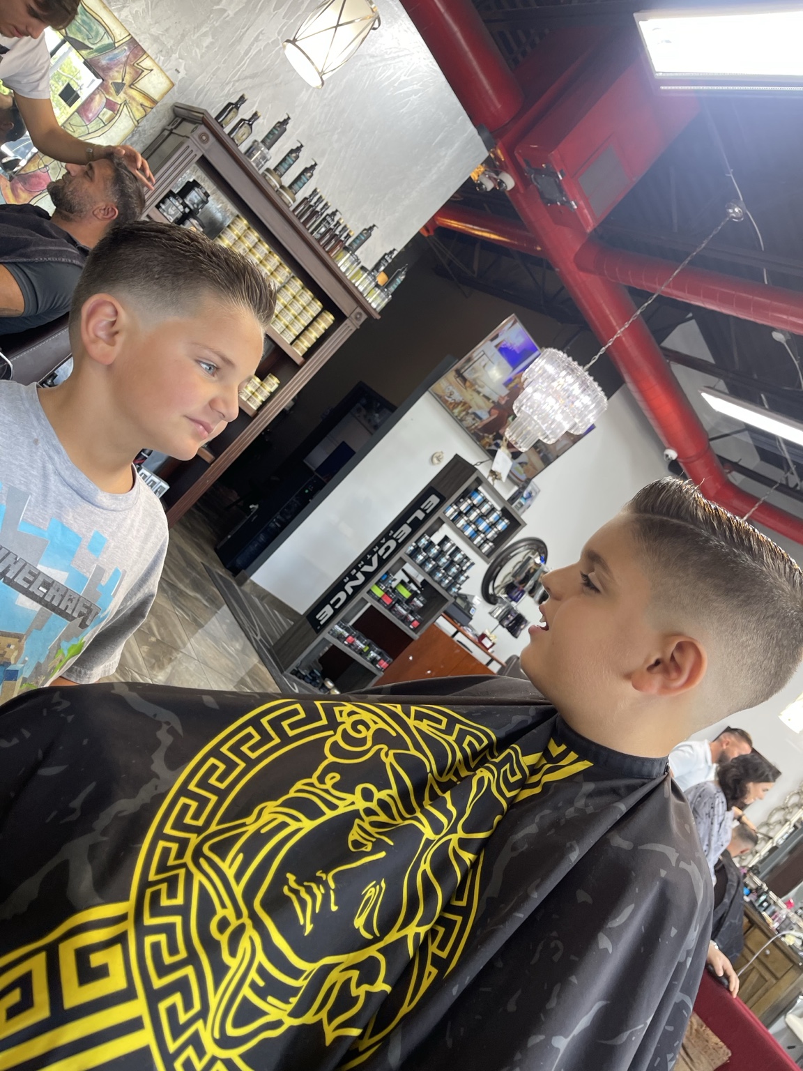 Clean mid fade with styled top